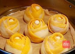 金边玫瑰馒头的做法图解18