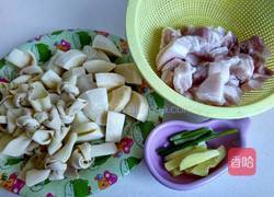 冬笋百叶结烧五花肉的做法图解1