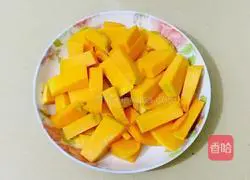 Illustration of how to make fried sesame pumpkin cake 1