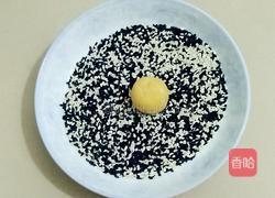 炸芝麻南瓜饼的做法图解8