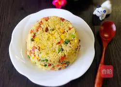 Golden Mixed Vegetable Fried Rice Recipe Illustration 9