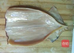 鱿鱼菜椒的做法图解2