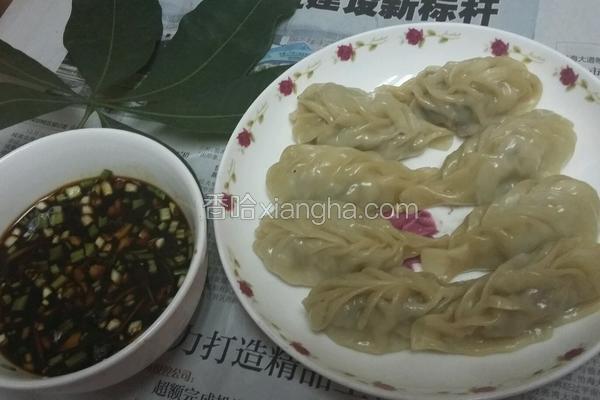 香菇猪肉馅蒸饺