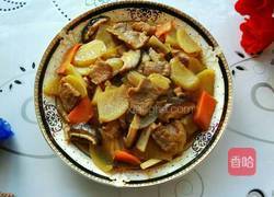 土豆炒香菇肉片的做法图解7