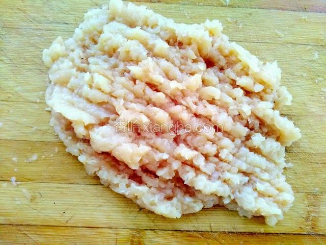 鸡胸肉切碎末