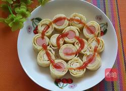 胡萝卜鸡蛋火腿卷的做法图解8