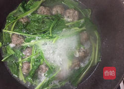 菠菜肉丸汤的做法图解4