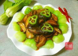 酱香菇扒油菜的做法图解12