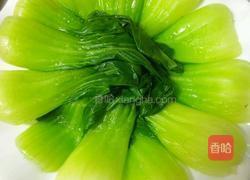 酱香菇扒油菜的做法图解6