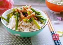 蒜苔肉丝捞面的做法图解10
