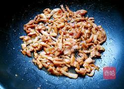 蒜苔肉丝捞面的做法图解5