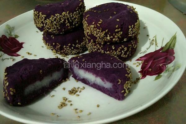 紫薯山药蜂蜜糕