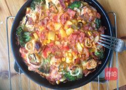 鲜虾培根披萨的做法图解7