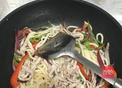 炒乌冬面的做法图解6