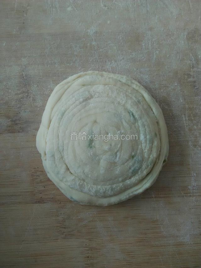 按压几下成饼