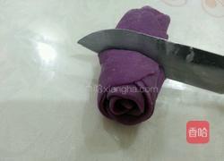 紫薯玫瑰小馒头的做法图解3