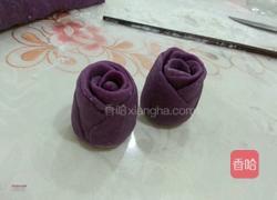 紫薯玫瑰小馒头的做法图解4