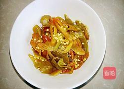 酸辣椒炒萝卜干的做法图解3