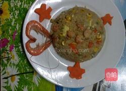 色彩斑斓扬州炒饭的做法图解6