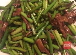 肉丝蒜台的做法图解4