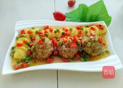 清蒸豆腐狮子头的做法图解13