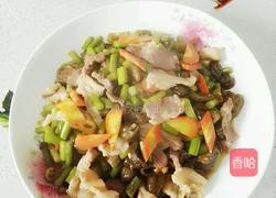 蒜苗红萝卜炒肉的做法图解5