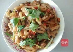 酸萝卜炒鸡肾的做法图解5