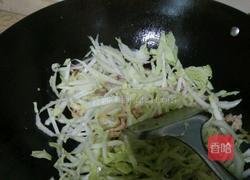剁椒炒白菜干肉丝的做法图解7