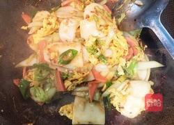 鸡蛋火腿炒年糕的做法图解6