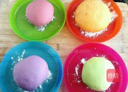 彩色大花卷的做法图解2