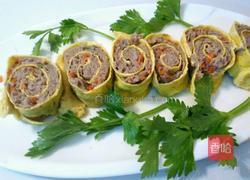 黄金鸡蛋肉卷的做法图解14