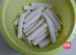 番茄酱炒年糕的做法图解3