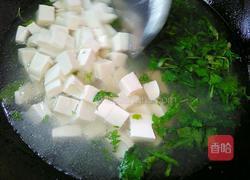 荠菜豆腐汤的做法图解8