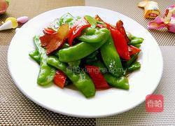 荷兰豆炒腊肉的做法图解8