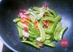 荷兰豆炒腊肉的做法图解6