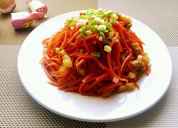 胡萝卜炒肉丝