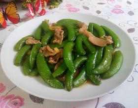 瘦肉炒甜豆[图]