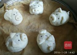 梨藕豆沙包 的做法图解14