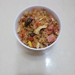 香菇火腿蛋炒饭的做法[图]