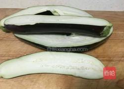 手撕茄子拌蒜苗的做法图解2