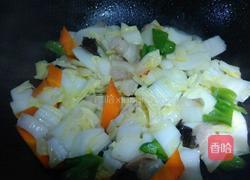 白菜炒肉片的做法图解6