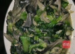 青菜蘑菇的做法图解5