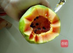 木瓜水果盅的做法图解2