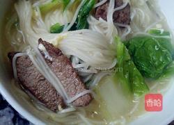 猪肝面线的做法图解8