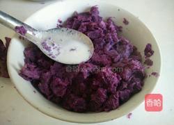 紫薯糯米团的做法图解5