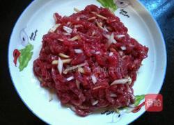 雪菜牛肉丝的做法图解2