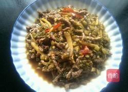 雪菜牛肉丝的做法图解5