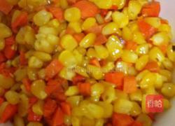 玉米胡萝卜饼的做法图解4