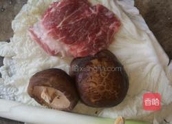 香菇猪肉白菜卷的做法图解1
