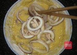 炸鱿鱼圈的做法图解4